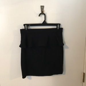 Peplum black skirt